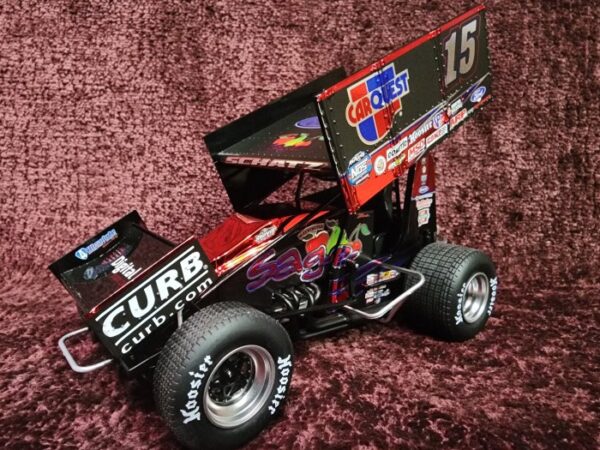 2022 Donny Schatz #15 Black Chrome Sage Carquest 1:18th Sprintcar